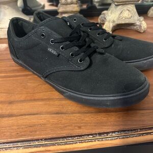 Vans Black Canvas Skate Sneakers